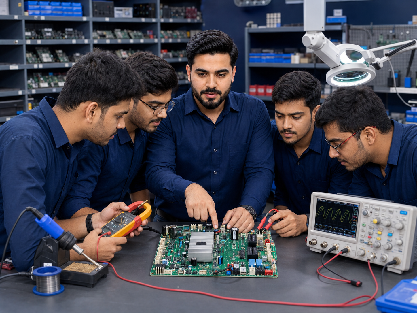 Inverter AC PCB repairing practical training with expert trainer